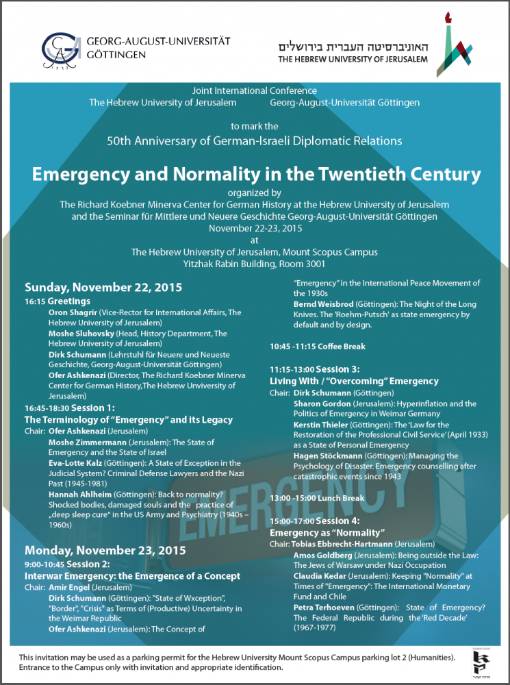 Invitation_ Conference Emergency and Normality